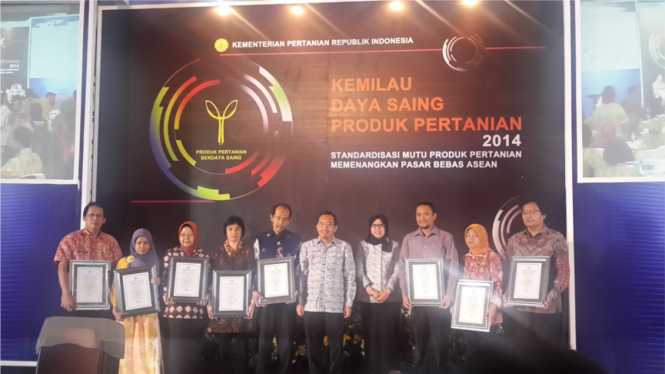 Anugerah Kemilau Daya Saing Produk Pertanian 2014