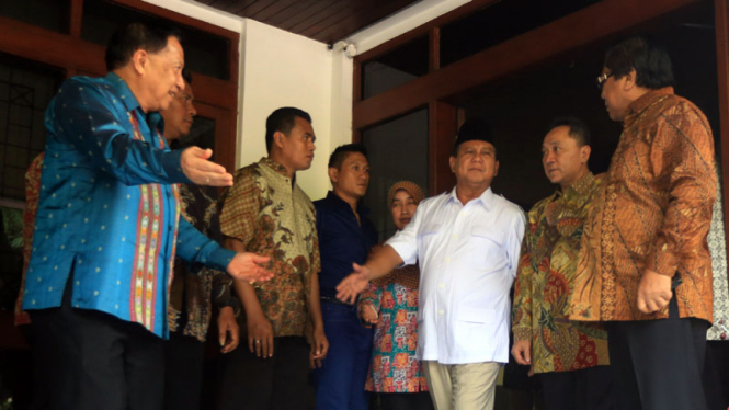 Pimpinan MPR Temui Prabowo Subianto