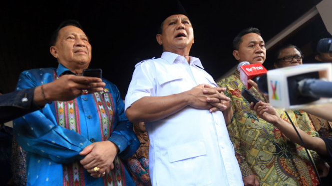 Pimpinan MPR Temui Prabowo Subianto