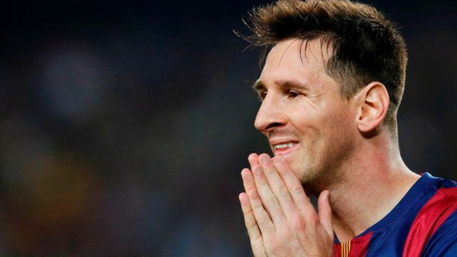 Penyerang Barcelona, Lionel Messi