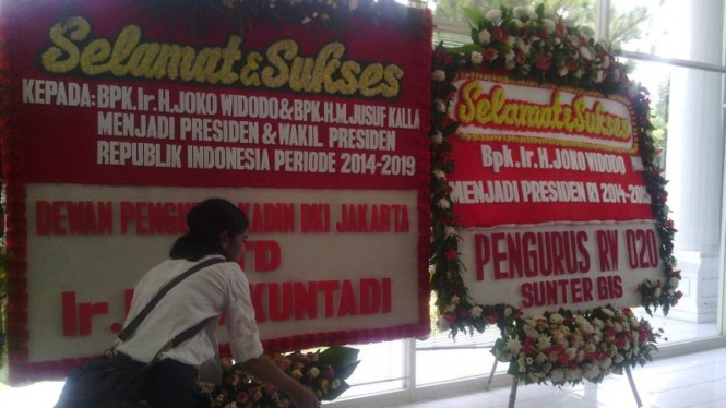 Karangan Bunga Untuk Jokowi-JK