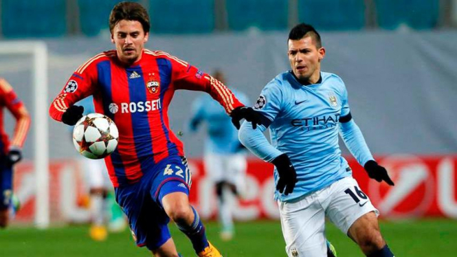 Pertandingan antara CSKA Moskow dan Manchester City