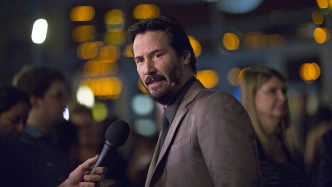 keanu reeves hadiri pemutaran perdana film John Wick