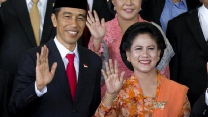 Presiden Jokowi dan Iriana Jokowi.