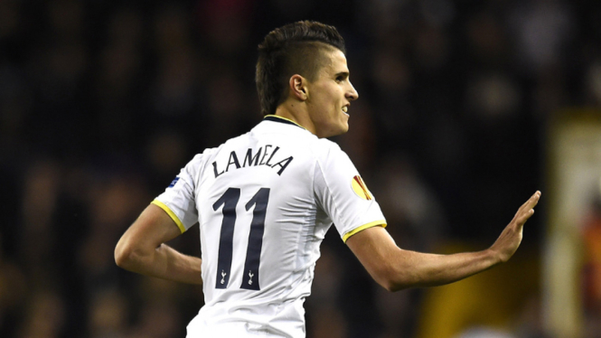 Pemain Tottenham Hotspur Erik Lamela