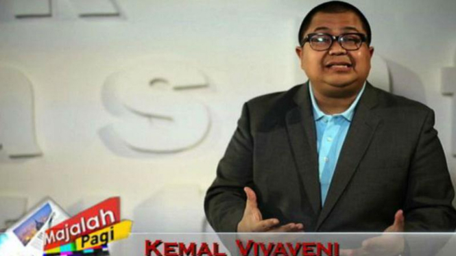 Presenter utama program Majalah Pagi tvOne, Kemal Vivaveni. 