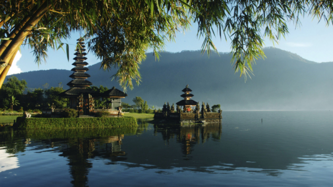 Ilustrasi Pemandangan Bali