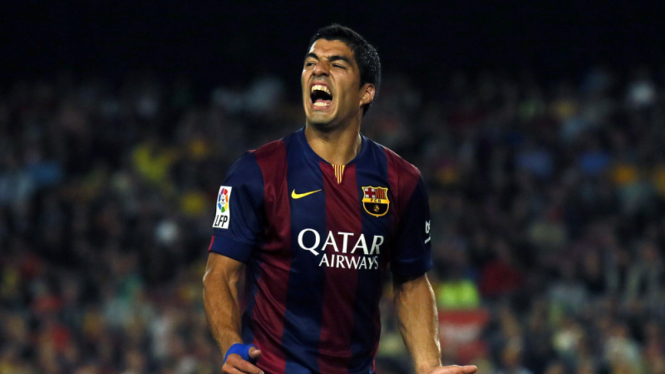 Pemain Barcelona, Luis Suarez.