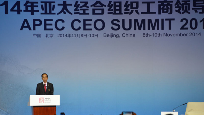 Presiden Jokowi di CEO SUMMIT APEC 2014