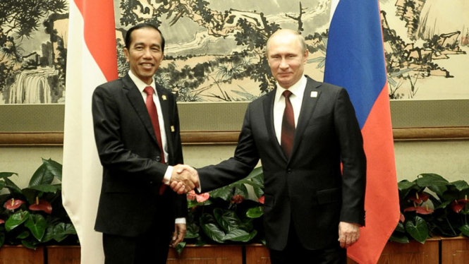 Pertemuan Presiden Joko Widodo dan Presiden Vladimir Putin