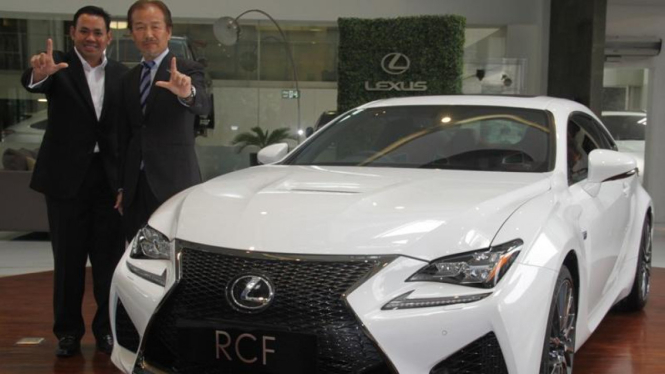 Lexus RCF saat peluncurannya di Tanah Air, Selasa (11/11/2014).