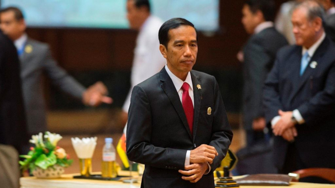 Presiden Joko Widodo di KTT ASEAN 2014