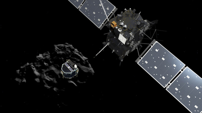Pendaratan Wahana Robot Philae di Komet Churyumov-Gerasimenko
