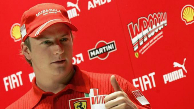 Pembalap Ferrari, Kimi Raikkonen 