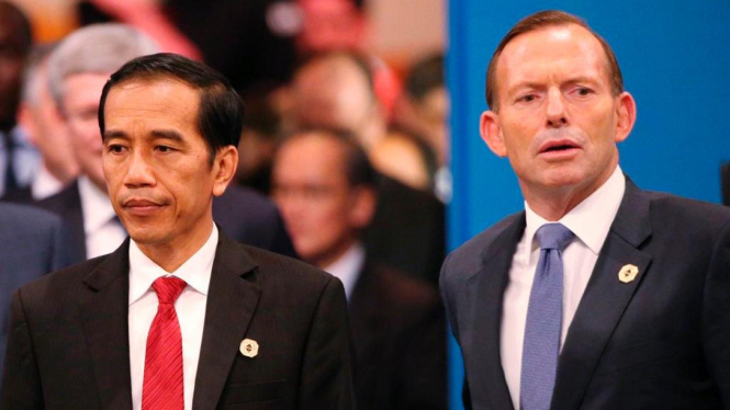 Presiden Joko Widodo Jokowi dan PM Australia Tony Abbott