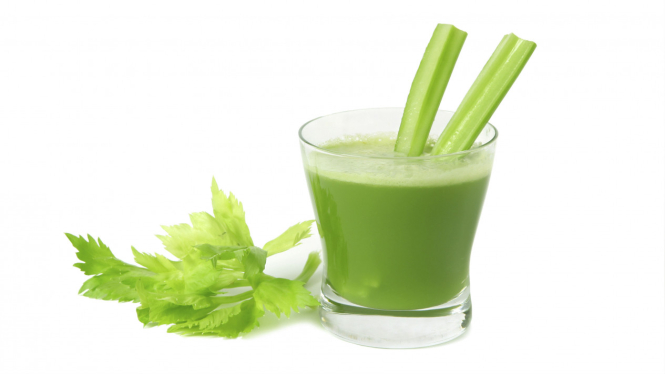Ilustrasi jus hijau atau sayuran