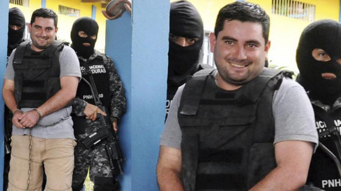 Pembunuh Miss Honduras, Plutarco Ruiz, tertawa saat digiring ke penjara