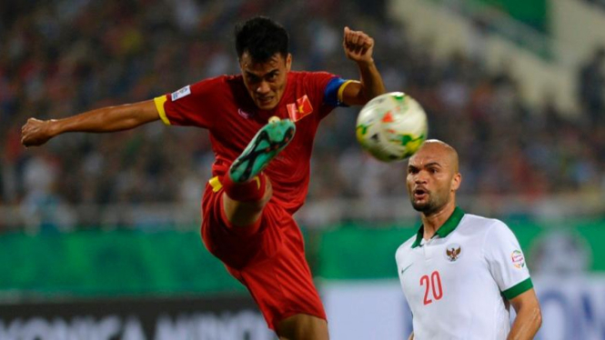 Pertandingan Timnas Indonesia melawan Vietnam di Piala AFF 2014