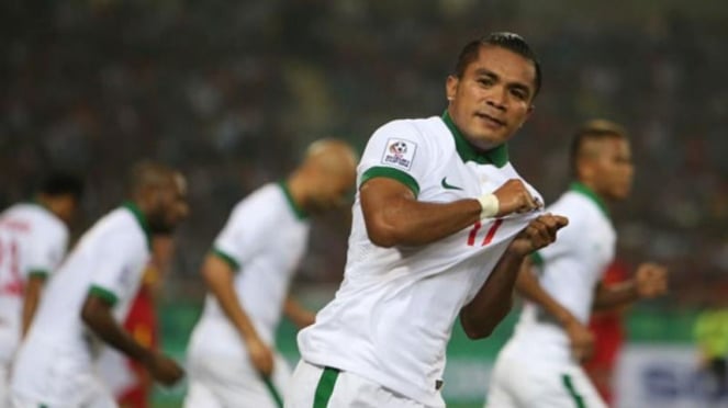 Jugador de fútbol de la selección indonesia Zulham Zamrun