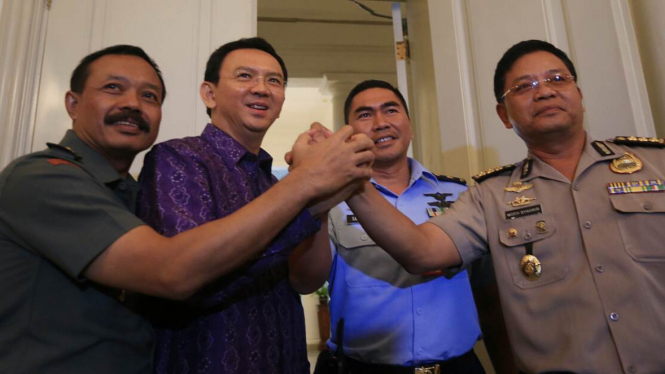 Gubernur DKI Ahok Gandeng TNI dan POLRI Sambut Asian Games