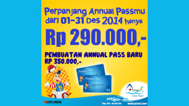 Kesempatan memperpanjang kartu Annual Pass Dufan