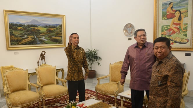 Jokowi Terima Kunjungan SBY di Istana Negara