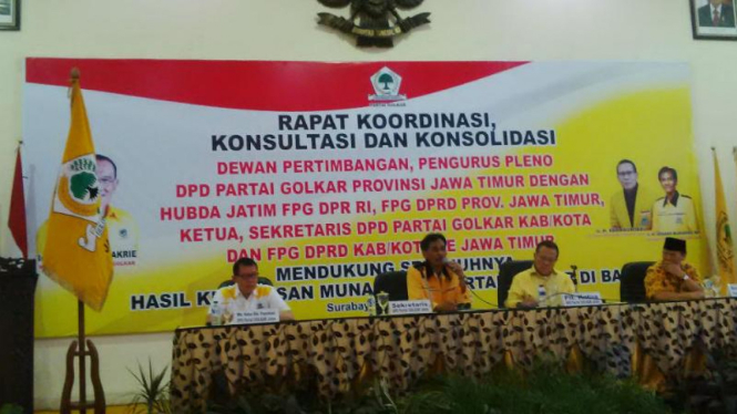 Pimpinan Golkar se-Jawa Timur Berkumpul di Surabaya