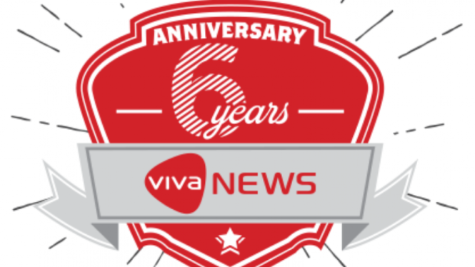 Logo anniversary ulang tahun VIVA.co.id ke-6.
