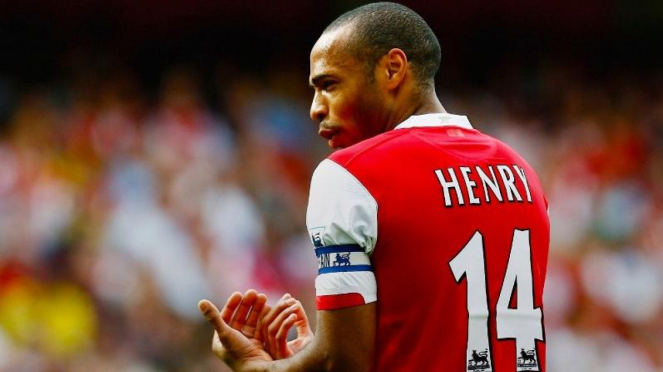 Thierry Henry saat masih memperkuat Arsenal