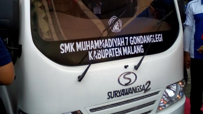Bis tenaga surya buatan SMK Muhammadiyah 7 Gondanglegi, Malang