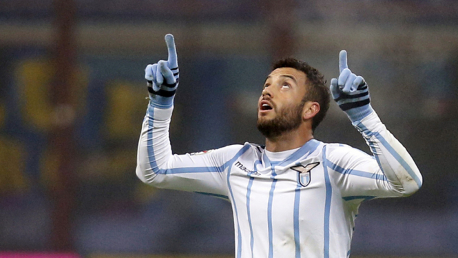 Felipe Anderson Saat Inter Milan vs Lazio