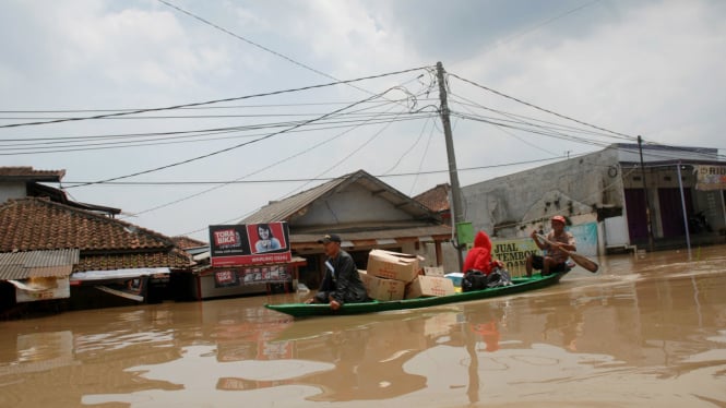 Banjir yang terjadi di Kabupaten Bandung