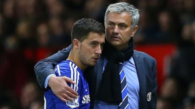 Jose Mourinho dan Eden Hazard