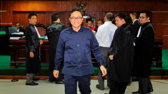Zulkifli Hasan usai bersaksi di Pengadilan Tipikor Jakarta