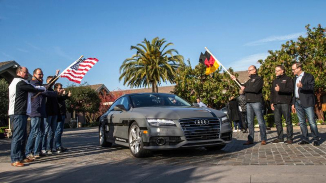 Audi A7 yang akan menyetir sendiri dari San Francisco ke Las Vegas