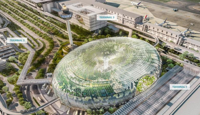 Konsep Futuristik Bandara Changi Jewel Singapura