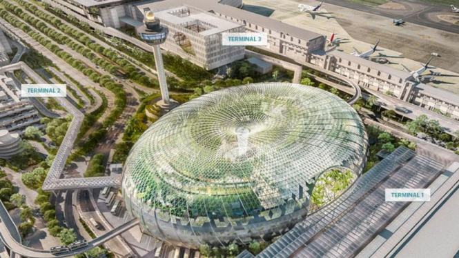 Konsep Futuristik Bandara Changi Jewel Singapura
