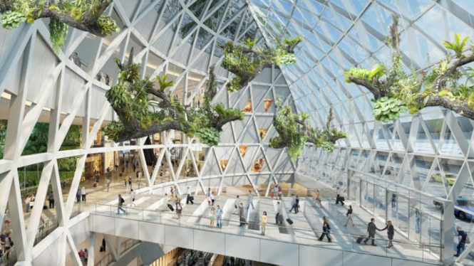 Konsep Futuristik Bandara Changi Jewel Singapura