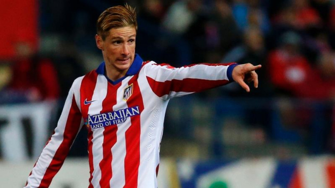 Pemain Atletico Madrid, Fernando Torres.
