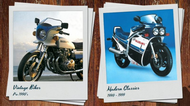 Halaman situs diler Suzuki Inggris yang menawarkan suku cadang motor klasik