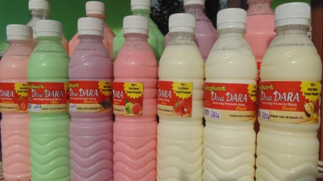 Produk yogurt Dua Dara