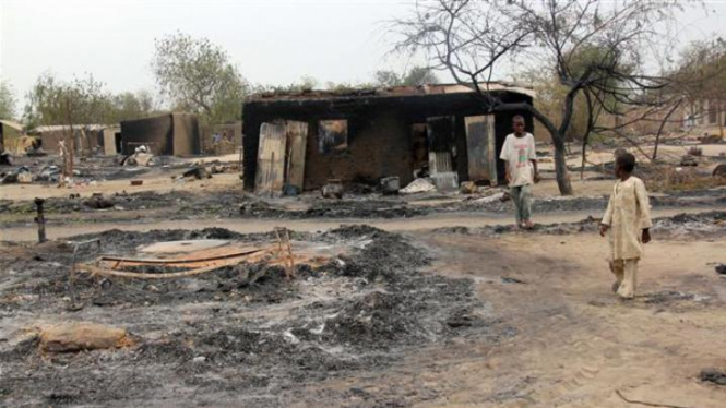File foto dampak serangan Boko Haram di Nigeria