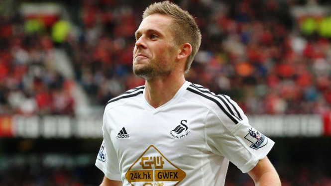 Gelandang Swansea City, Gylfi Sigurdsson