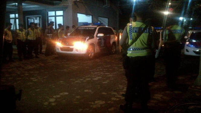Pengamanan di Lapas Nusakambangan, Cilacap, Jawa Tengah saat menjelang eksekusi mati jilid 2