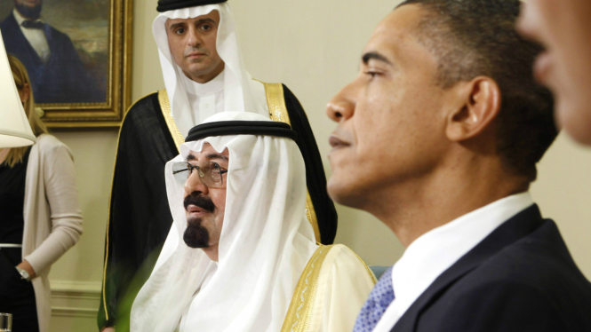 Raja Arab Saudi Abdullah dan Presiden AS Barack Obama