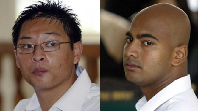 Terpidana mati Bali Nine, Andrew Chan dan Myuran Sukumaran.