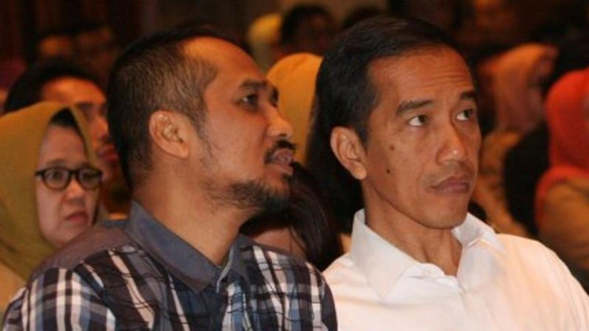 Presiden Joko Widodo dan Ketua KPK Abraham Samad