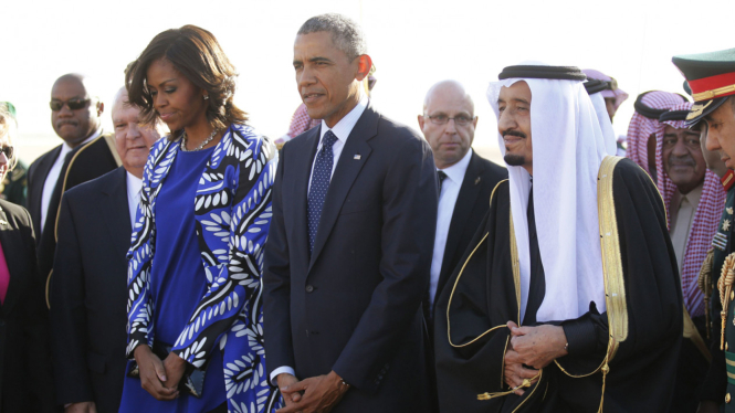 Michelle Obama mendampingi suaminya dalam kunjungan ke Arab Saudi