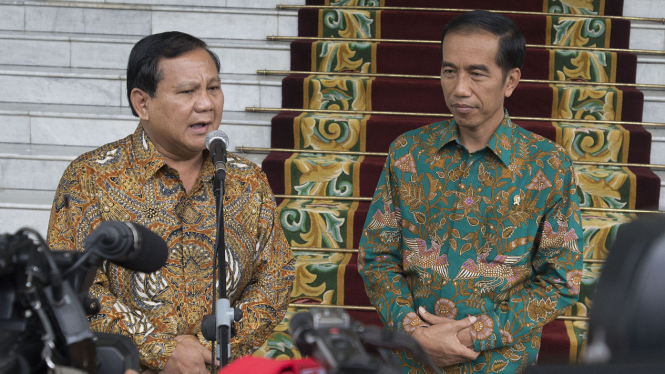 Pertemuan Jokowi & Prabowo saat di Istana Bogor