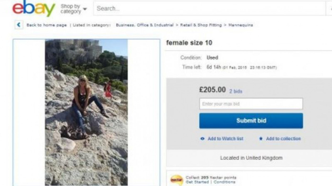 Janda dua anak yang melelang dirinya sendiri di eBay.